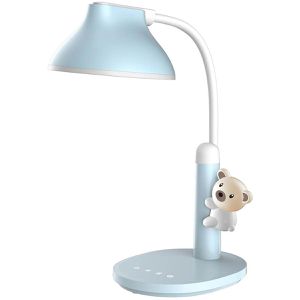 Hansa Schreibtischlampe Twinkel, blau, LED, dimmbar, mit Touchpanel, 500 Lumen, warm- bis tageslichtweiß