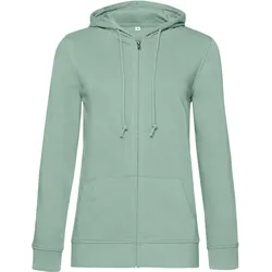 B&C Damen Bio Kapuzen Sweatjacke Inspire WW36B sage XXL
