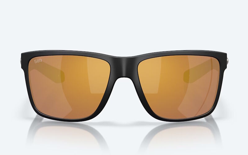 Costa Broadbill Ii-Matte Black-Gold Mirror