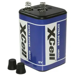 Batterie XCell 4R25 6 V-Block, 9500 mAh