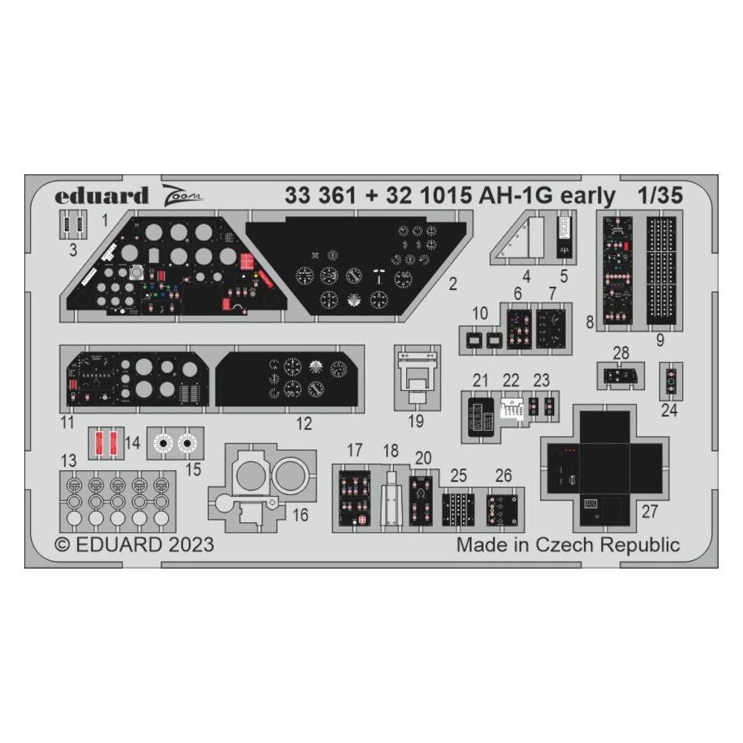 Eduard AH-1G early seatbelts STEEL 1/35 (33362)
