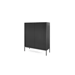 Highboard   ¦ schwarz ¦ Maße (cm): B: 104 H: 125