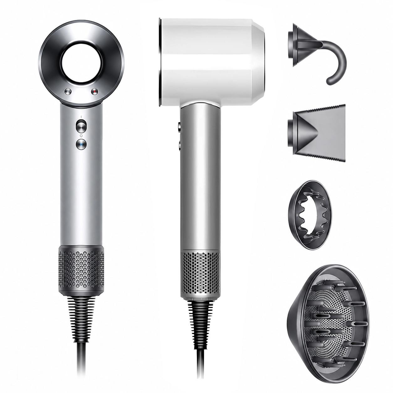 Dyson Supersonic Haartrockner (Weiß / Silber)