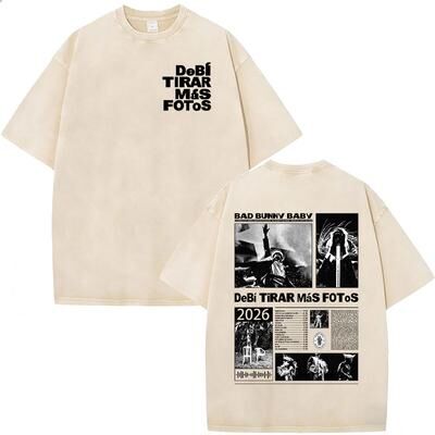 Fashion Sheath Bad Bunny Vintage Washed T Shirt Oversized Hip Hop Streetwear Merch For Men, Women & Couples 14 xxl