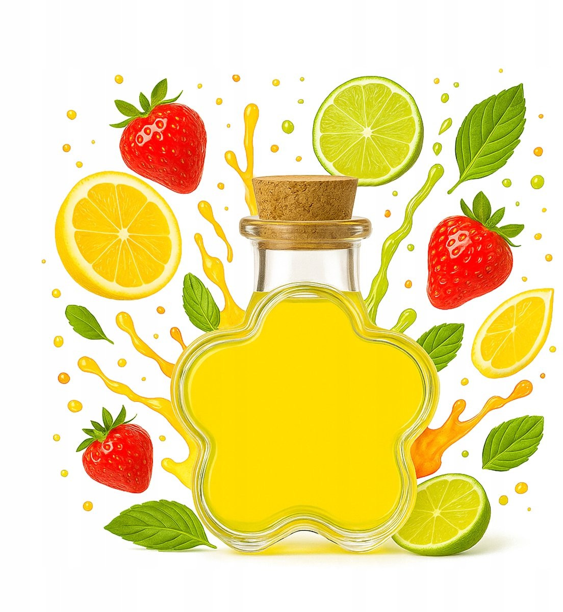 Bimberek Daisy Serie Decoratieve Glazen Fles Kelk Design - 150ml