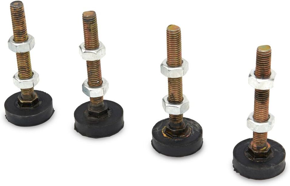 Set di 4 Piedini Regolabili HBM, Attutitori di Vibrazioni Filettatura M10 – 100 Kg. Per pezzo
