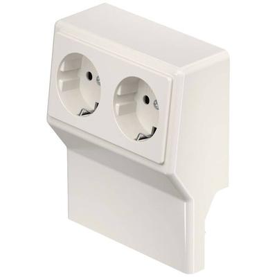 6132246 Elektro-Sockelleisten-Zubehör SL 2GT2050 cws Geräteeinsatz Steckdose Creme-Weiß 1 St.