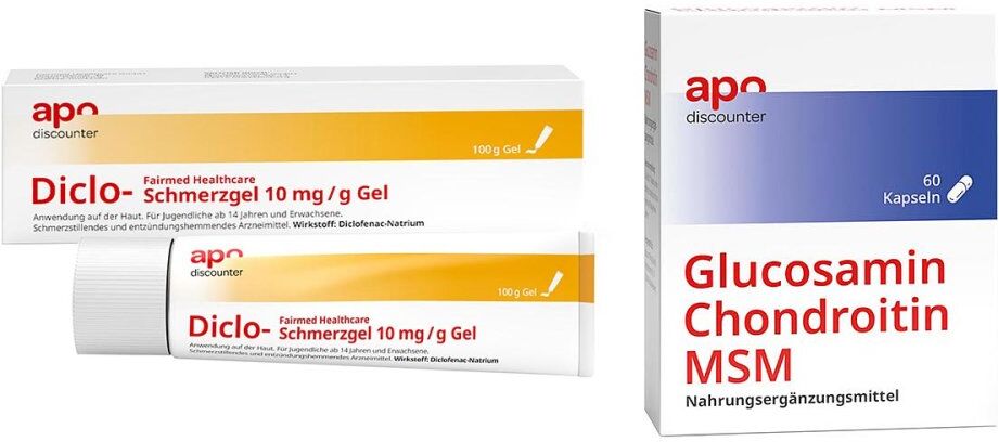 apodiscounter Schmuddelwetter Sparset - Glucosamin Chondroitin + Diclofenac