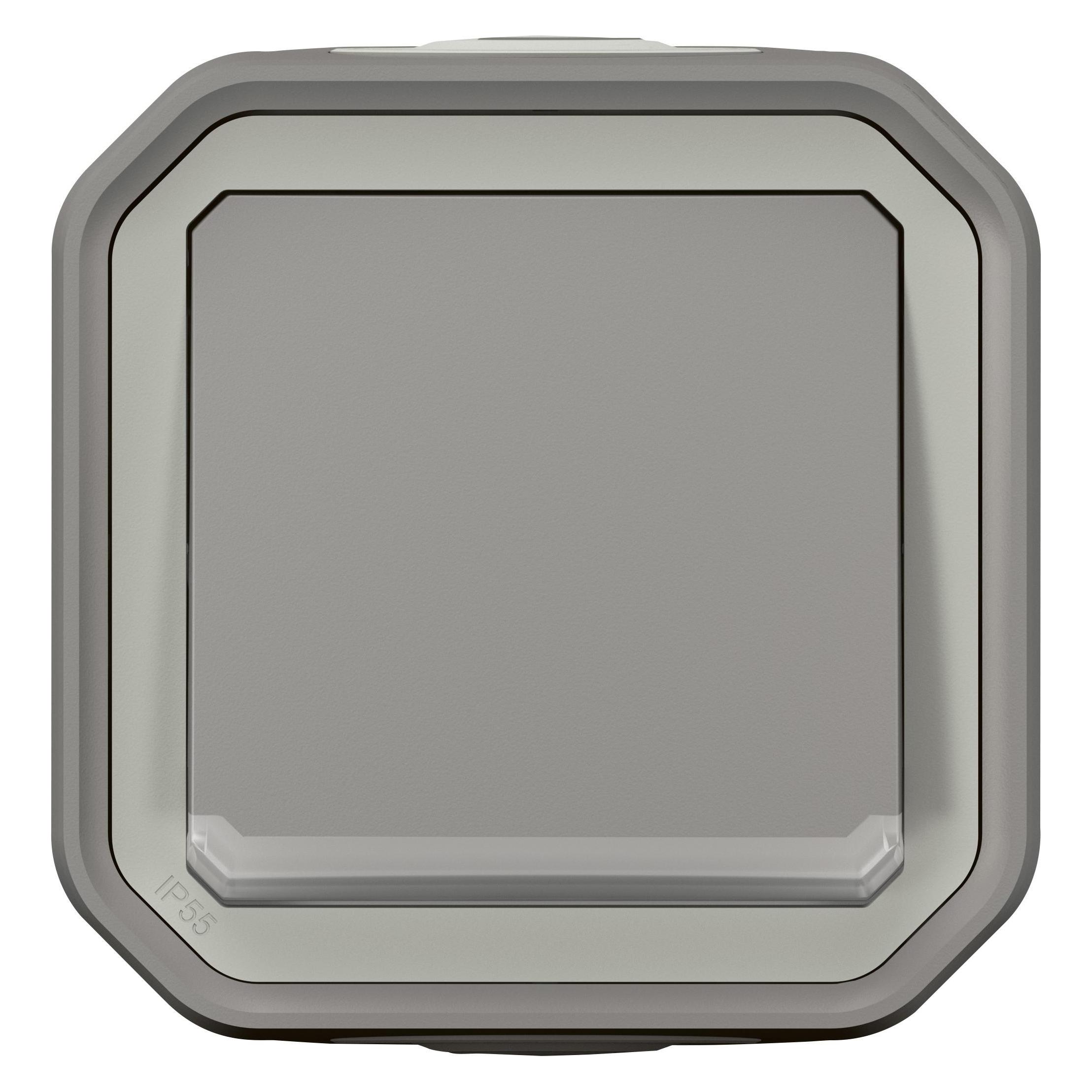 Legrand Plexo New Feuchtraum-Aufputz-Taster mit Schliesser-Kontakt beleuchtet (069722L)