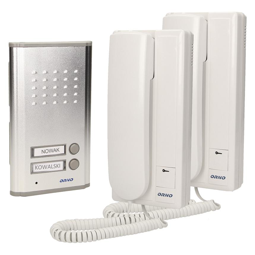 MGA Fossa Gegensprechanlage 2 Einfamilienhaus für Unterputz 2-Draht 230 V AC Nachname Hintergrundbe (Kabelgebunden) (OR-DOM-RL-903)