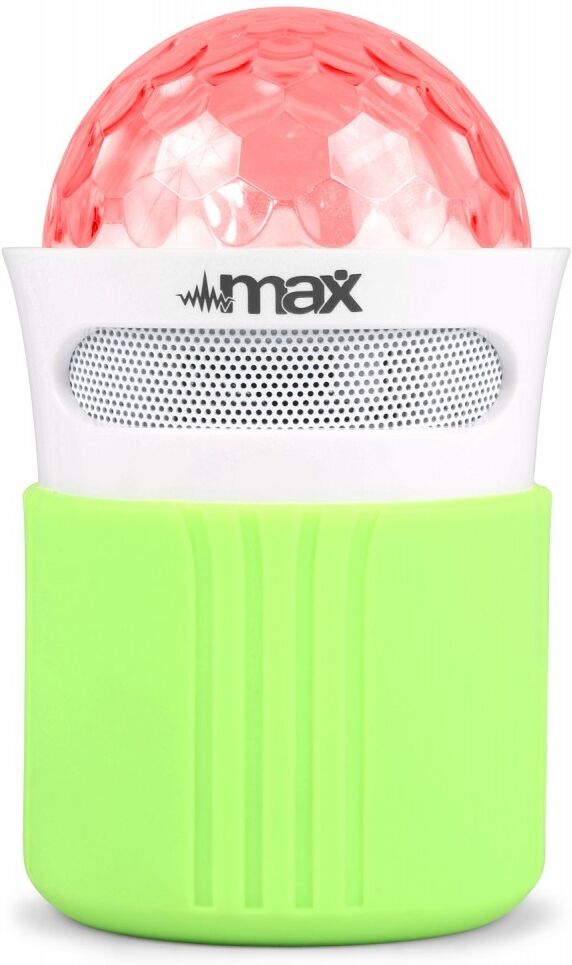 Coluna Mini Portátil LEDs Efeitos RGB c/ Leitor FM, MiniSD, MP3, AUX e Bluetooth (MX2) - MAX