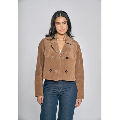 Lederjacke FREAKY NATION "Lederjacke-FN", Damen, Gr. L(40), braun, Oberstoff: 100% Leder. Futter: 100% Baumwolle, normal, Jacken