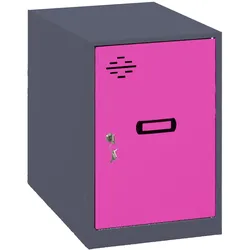 SimonRack Metallschrank mini zerlegt ANTHRACITE/ROSE 475x300x500 mm (Höhe x Länge x Breite)