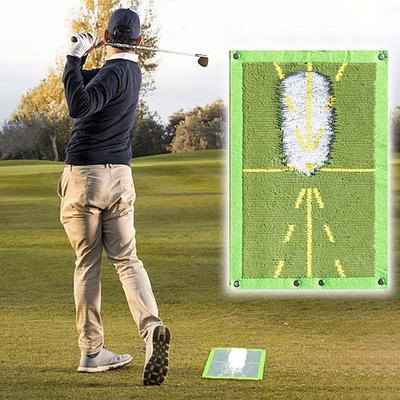 Golf-Trainingsmatte zur Schlagerkennung, Golfschwung-Übungsmatte, Schlagballbahn, Richtungsbahn, Schlagmatte, Golf-Trainingsmatte