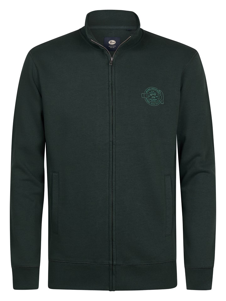 Petrol Industries Sweatjacke in Grün - M