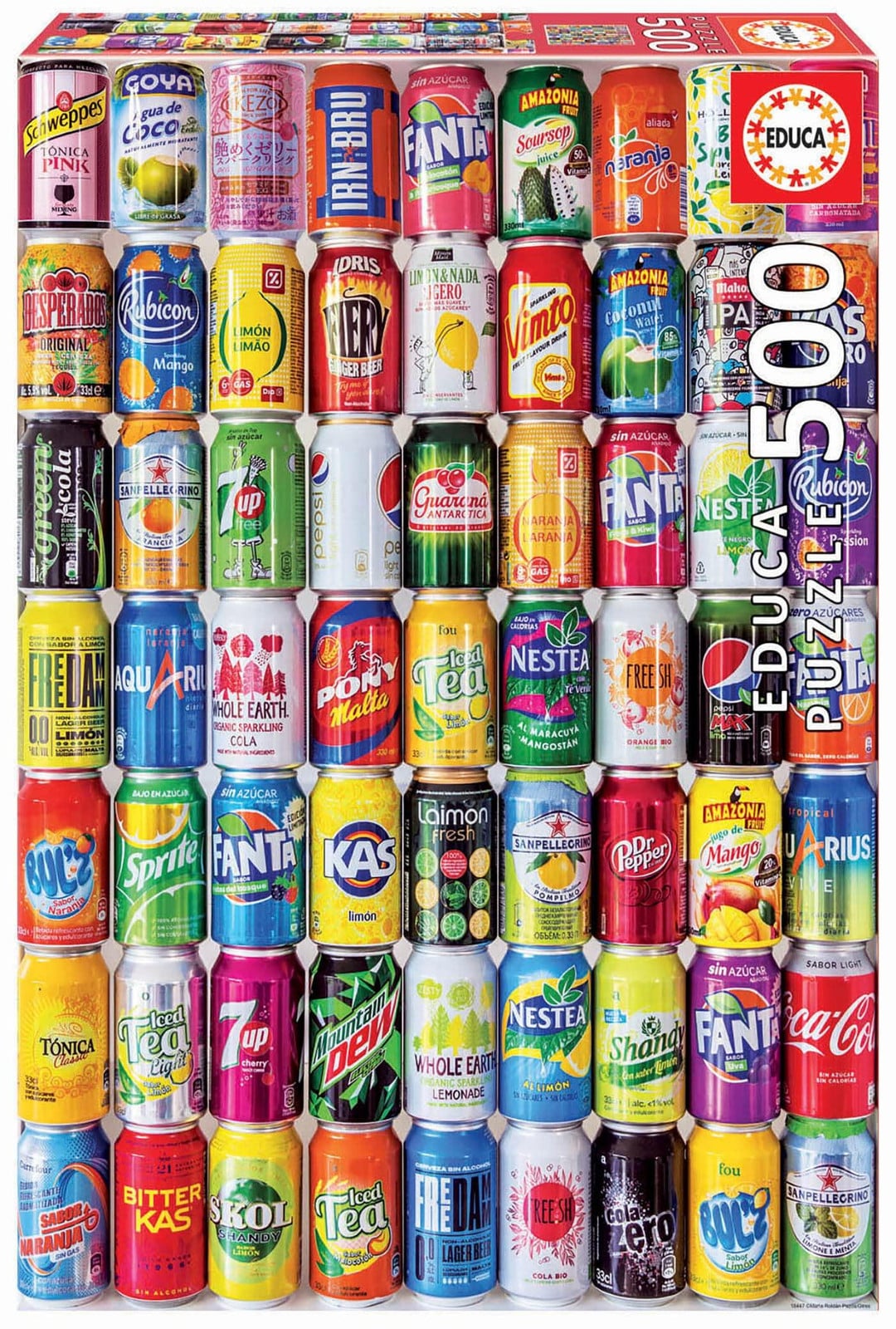Educa 18447 Puzzel Voedsel en drinken 500 stuks