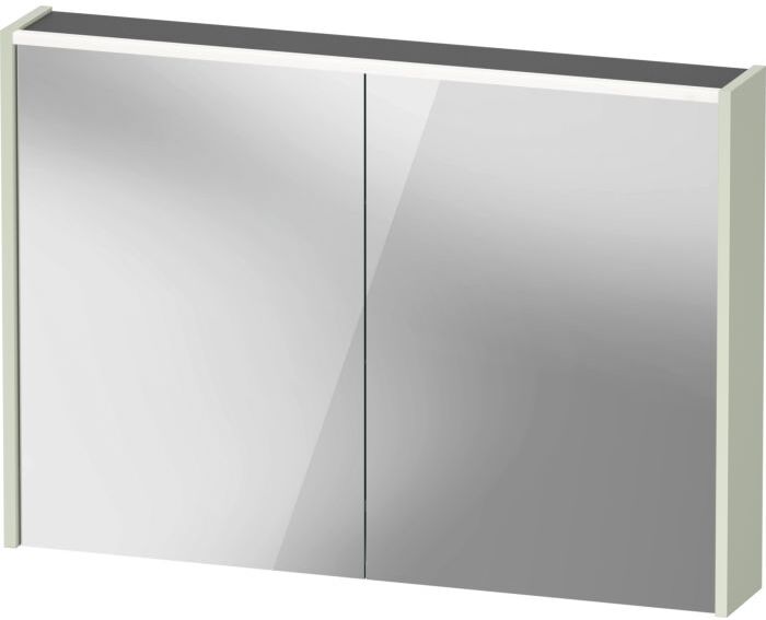 Duravit D-Code Spiegelschrank Verspiegelt DC71070HHHH2000 1000x700x148, Blassgrün Matt, Steckdose J, LED Beleuchtung