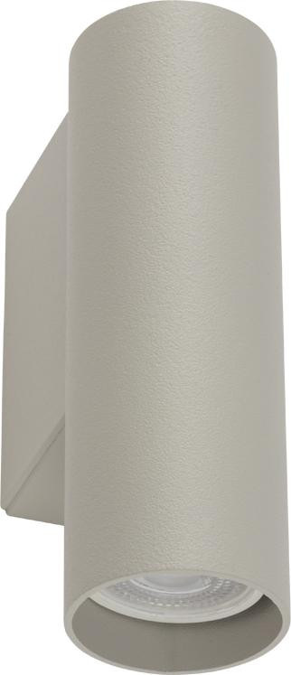 Lyora Fourty S down wandspot lichtgrijs dimbaar met LED GU10