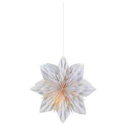 Dekostern Neela Pendant Star Weiß max. 6 Watt
