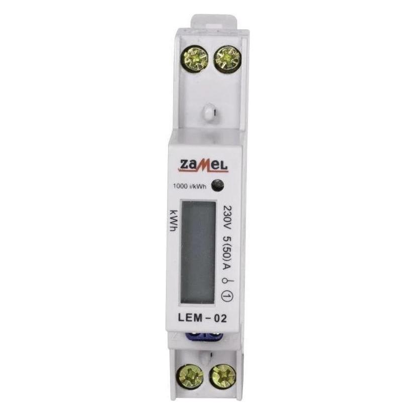 Zamel Stromzähler 1-phasig 50A 230V LCD-Display LEM-02 (EXT10000033) (EXT10000033)