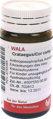 WALA Heilmittel GmbH CRATAEGUS COR comp.Globuli 20 g 08785495