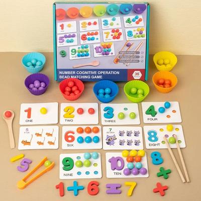 Uplift Picks Montessori Math Counting Clip Beads Sorting Toy Fine Motor Learning Game Montessori Math Counting Clip Beads Sorting Toy Fine Motor Learning Game