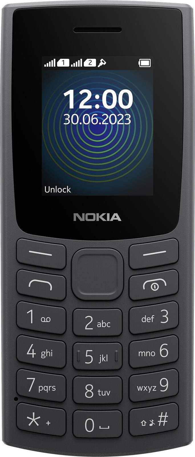 Nokia 110 2G (2023) Dual-SIM-telefoon - zwart