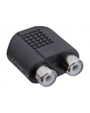 InLine Audio-Adapter Stereo Mini-Klinkenstecker W bis RCA x 2 W Schwarz (99346)