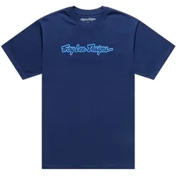 Troy Lee Designs Herren T-Shirt Kurzarm Navy/Aero Blue Gr. XL