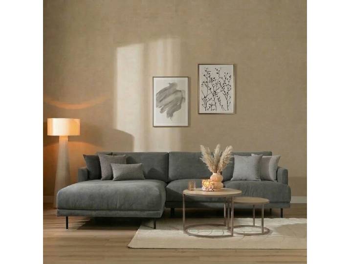 Bronx71 Ecksofa Denver Stoff anthrazit links