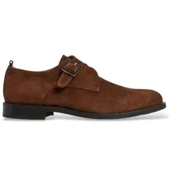 Hackett London für Herren. HMS200141 Hellbraune Hampton-Wildlederschuhe (43), Wohnung, Spaltleder, Schnalle, Lässig, Klassisch