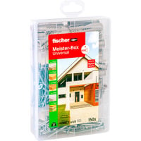 Meister-Box Universal + Schrauben, Dübel hellgrau, 150-teilig