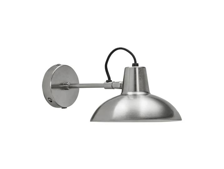 House Doctor Desk wandlamp 30 cm Geborsteld zilverkleurig