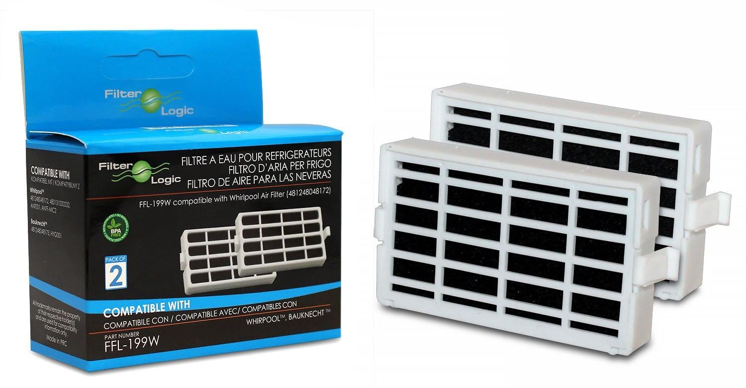 Dripio 2-delige set actieve koolfilters voor side-by-side koelkasten