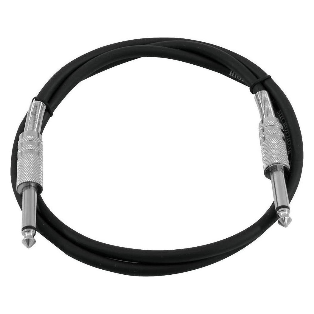 Omnitronic Klinkenkabel 6,3 mono 1m sw (1 m) (3021050A)