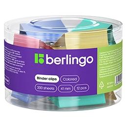 Büroklammern 41mm, 1Stk, Berlingo, Farbmix, 12 Stück pro Packung (12x) (76644325)