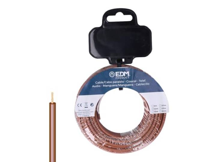 Câble électrique unifilaire EDM 28584 marron 20 m h07z1-k - Marque : EDM Product - EAN : 8425998285840