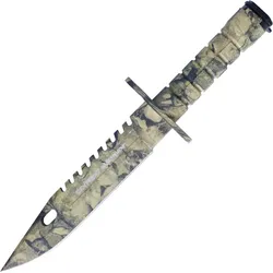 Survivalmesser sand-camo mit Bajonett Verschluss