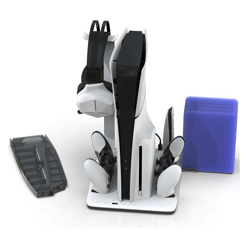 Magni IMP DLX Stand - Charges Controllers(inc. Edge), 3sp Fan w. game, headset and remote store (PS5) (PS5DLXALL)