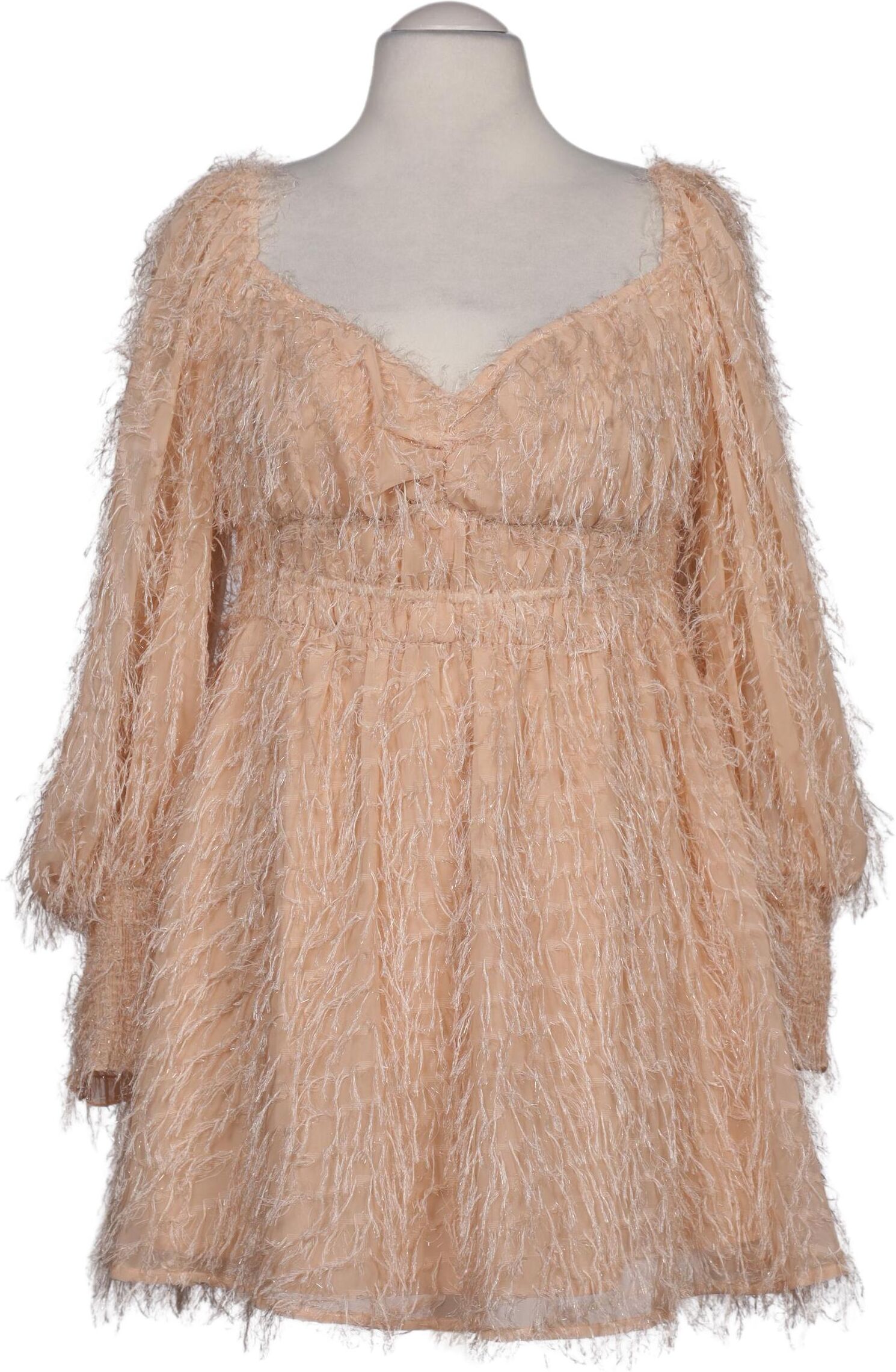 asos Damen Kleid, Beige, Gr. EU 44, Synthetik - Second Hand