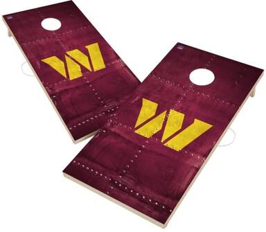 Skip's Garage Washington Commanders NFL Cornhole Board Set - Rivet Design