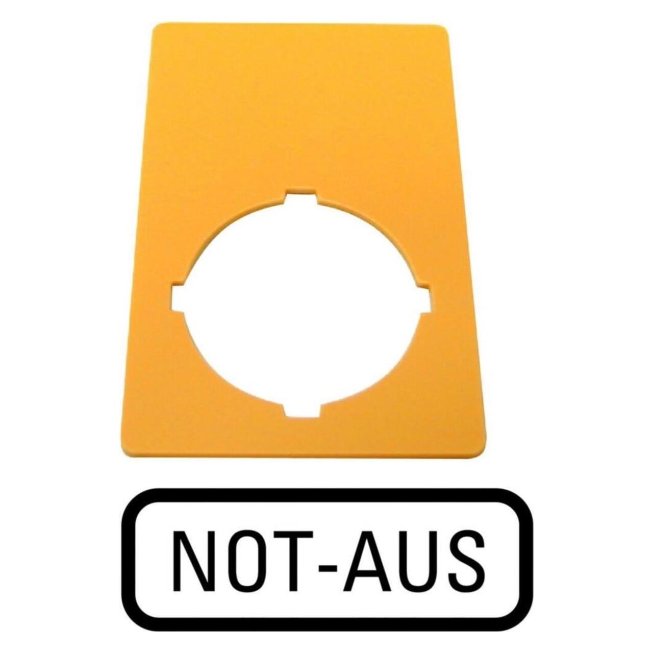 Eaton Not-Halt-Schild 33x50mm DE Not-Halt (M22-XZK-D99)