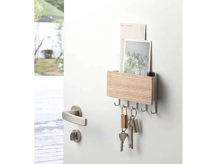 Armoire à clés Hook 18 x 10 x 3cm Blanc/Blanc