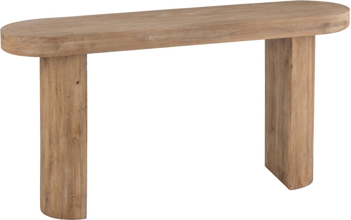 J-Line consoletafel van hout in naturel voor de hal