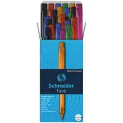 Schneider 50er-Pack Kugelschreiber »Fave 770« farbig sortiert mehrfarbig