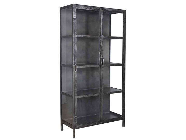 Clemento Rift Metal Vitrine Gunmetal