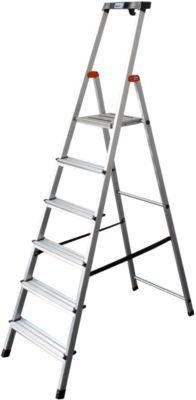 Stufenstehleiter Safety, 6 Stufen