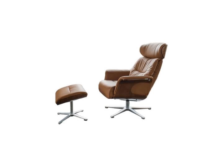 Kawola Relaxsessel Tosar Braun Leder Relaxfunktion, Metall, Füllung: Schaumstoff, 83x110x89 cm, Wohnzimmer, Sessel, Relaxsessel