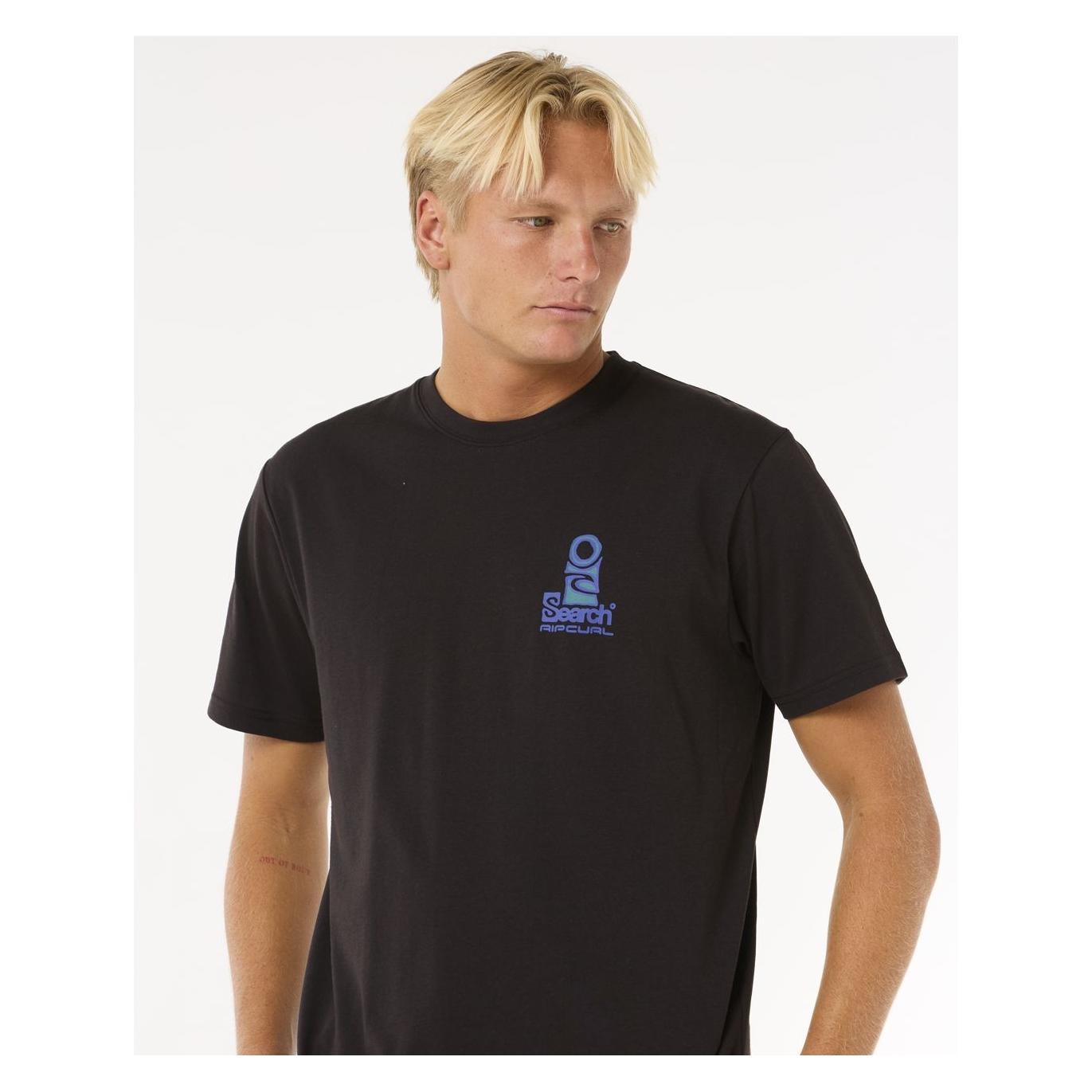 Rip Curl Vaporcool Search Stack Tee Schwarz (M) (71098676)