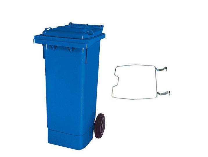 BRB-Lagertechnik Mülleimer BRB Mülltonne MGB 80 Liter, mit Klemmring für Müllsäcke, Qualität, Wirtschaftlichkeit und lange Lebensdauer